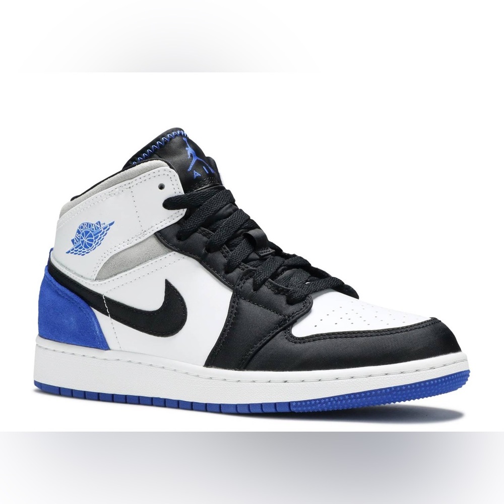 Air Jordan 1 Mid SE GS 'Royal Black Toe'